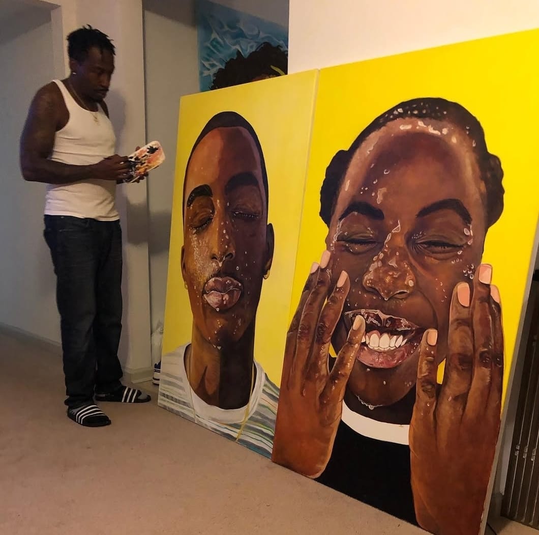 Portrait canvas painting 54x32