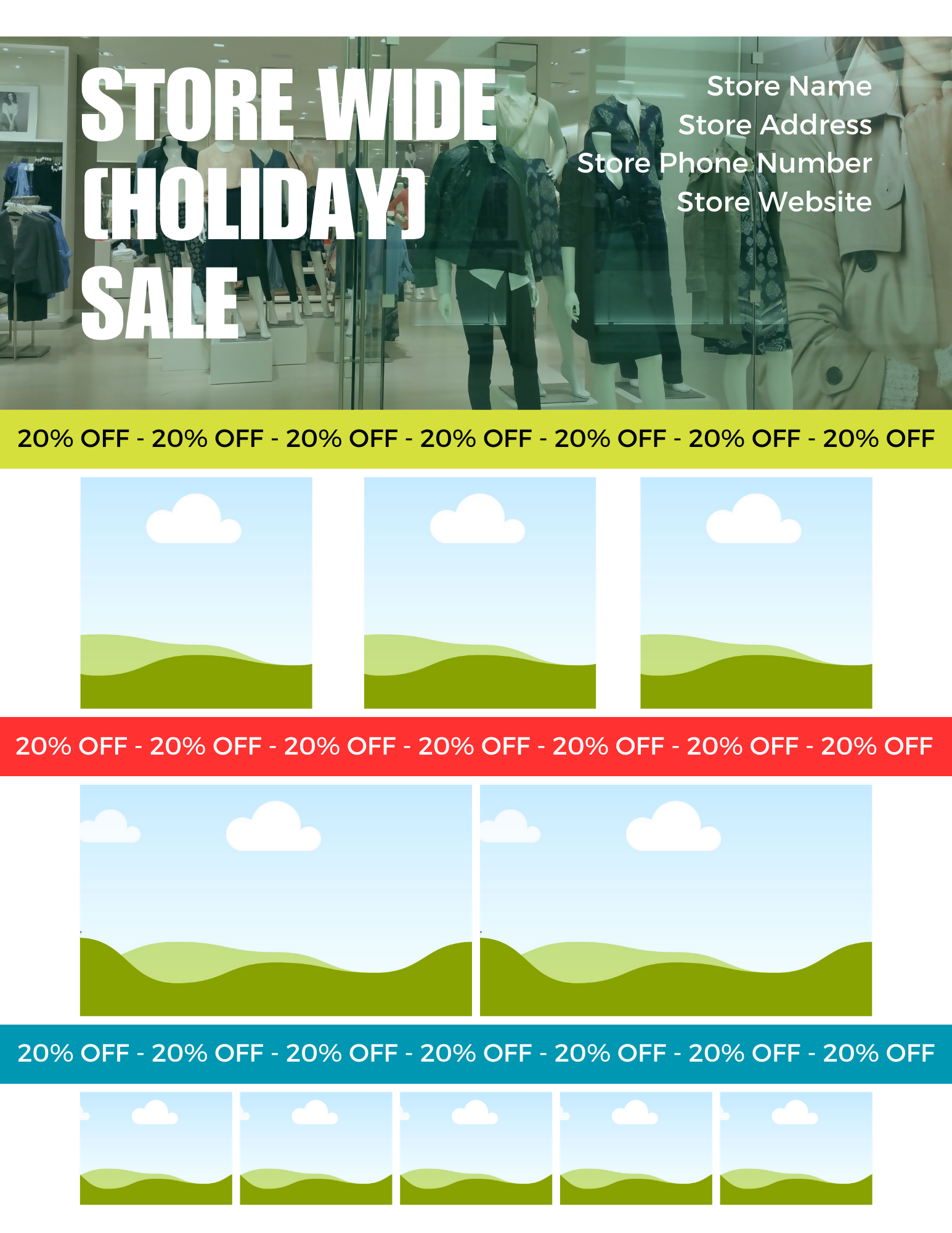 Canva Business Flyer Template: Marketing Sales Promo (Editable)