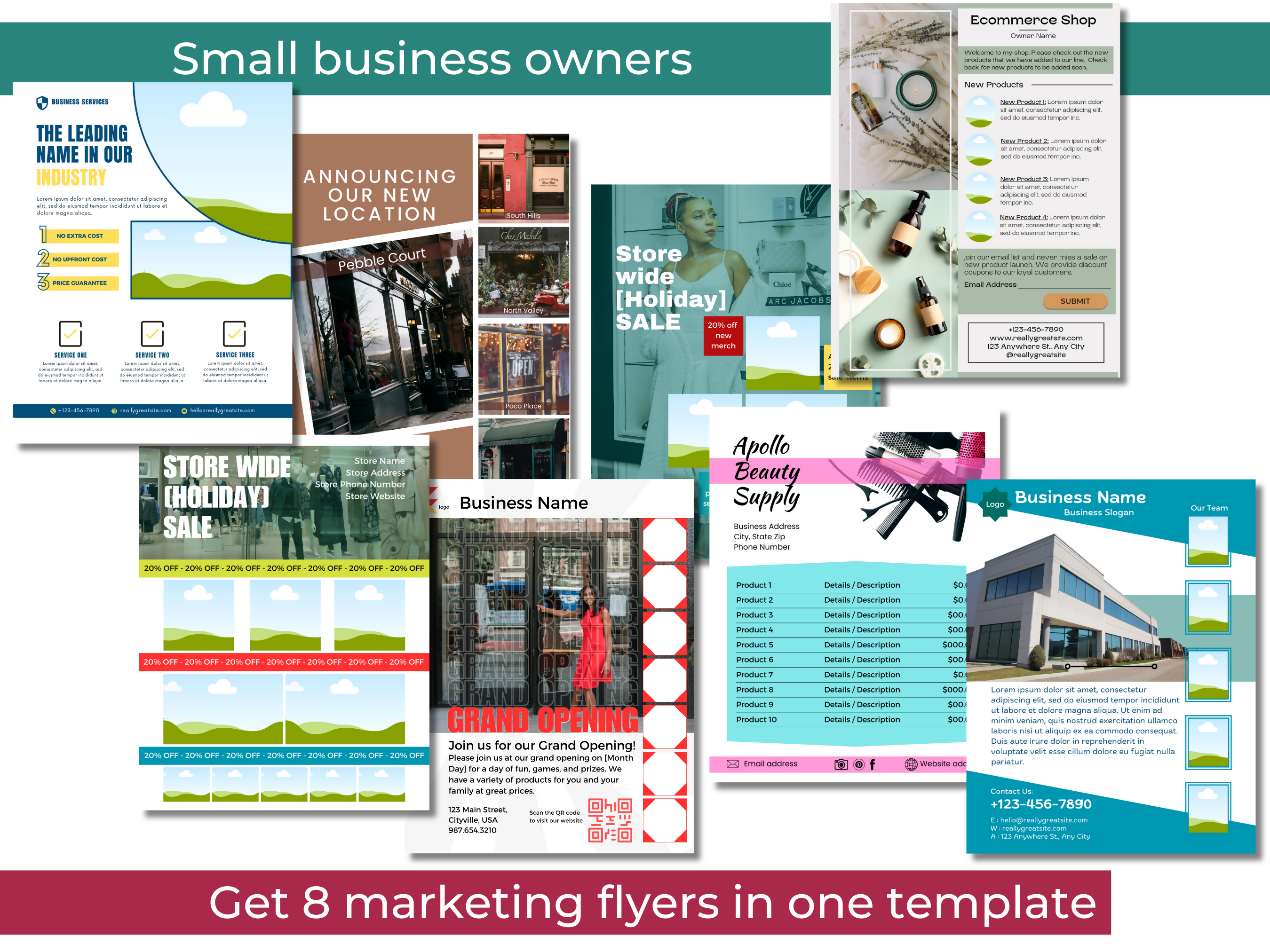 Canva Business Flyer Template: Marketing Sales Promo (Editable)