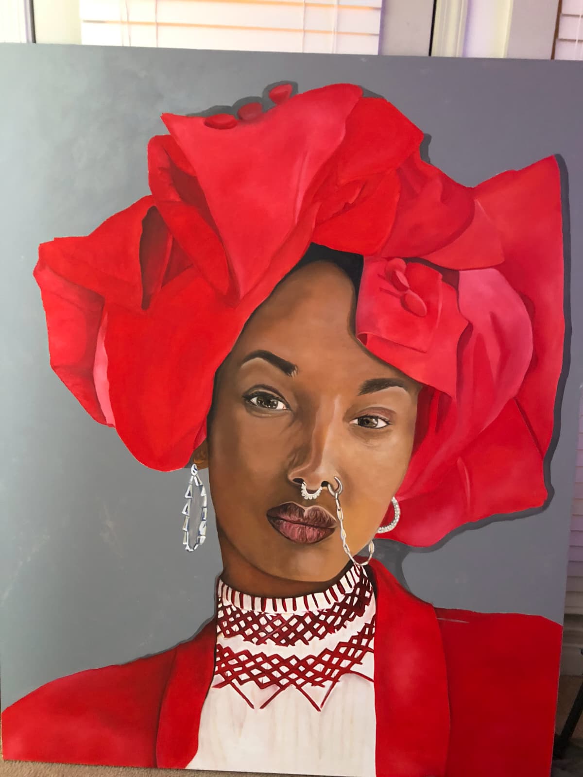 Portrait canvas painting 60x60