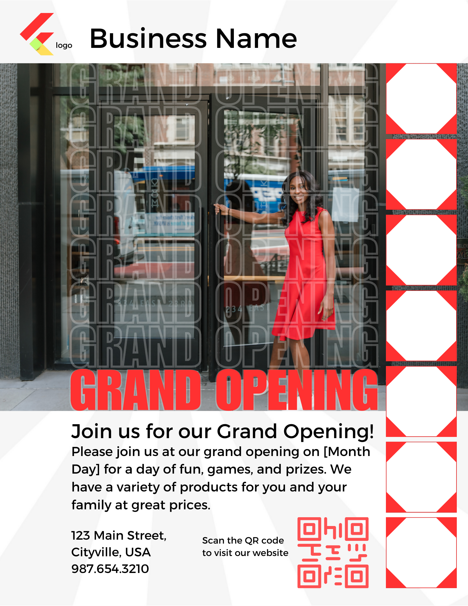 Canva Business Flyer Template: Marketing Sales Promo (Editable)