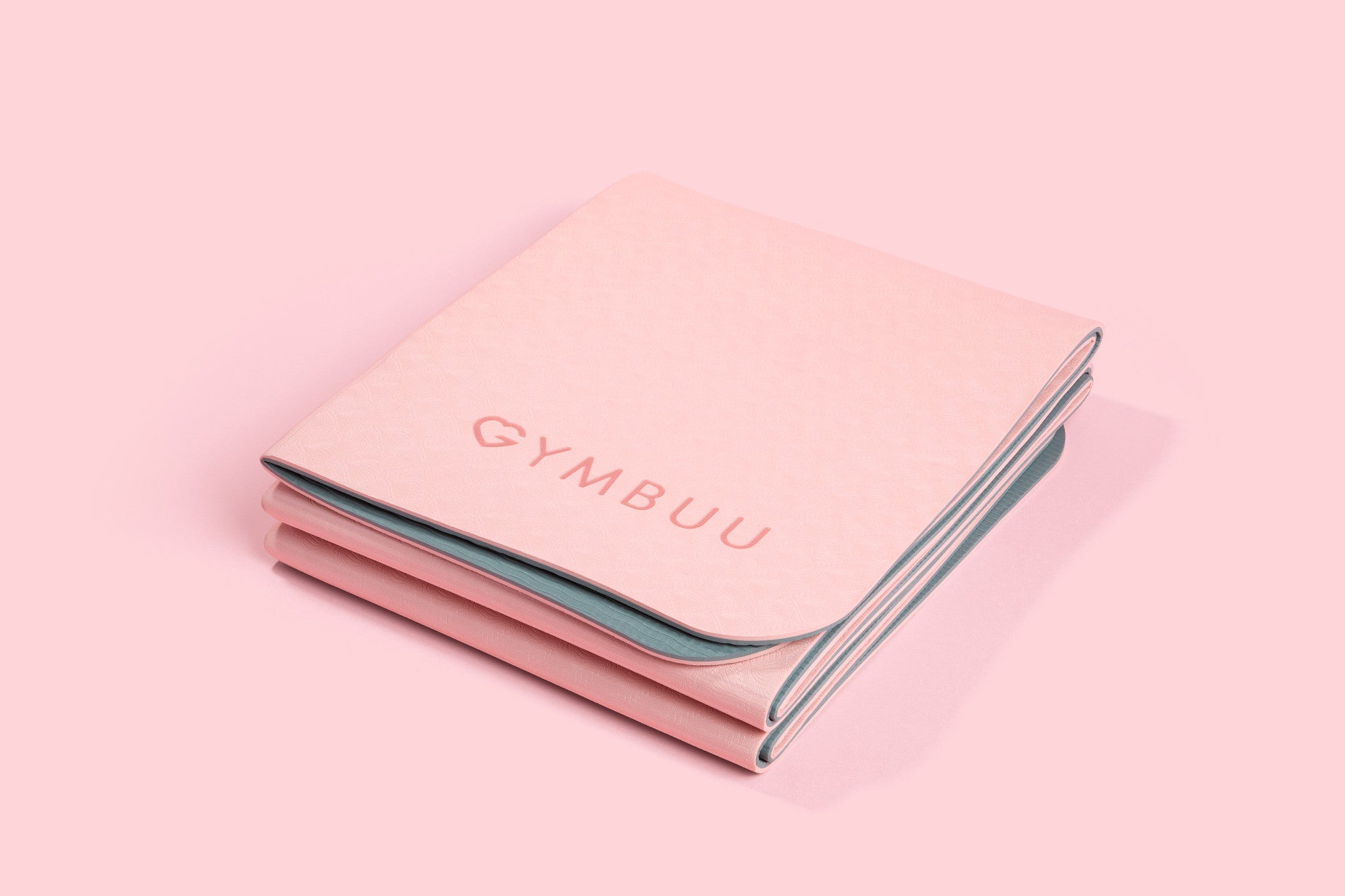 Pale Pink Revolution Dual Sided Folding Yoga Mat